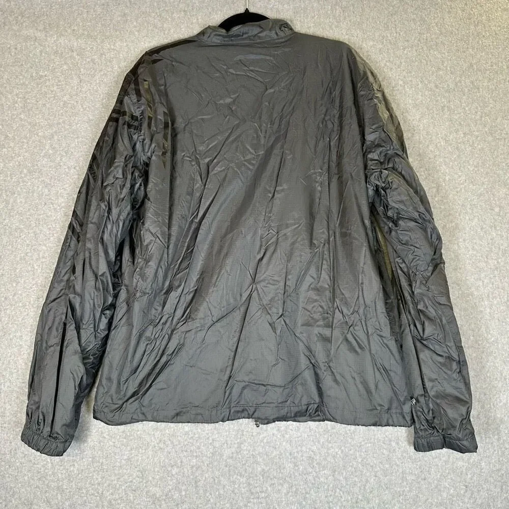 Fox Racing Fox Tech FX-2 Series Hooded Jacket Mens XL Full Zip Pocket Black Gray